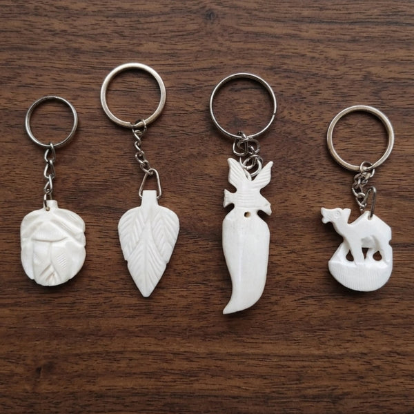Camel Bone Keyring 4 Pieces | Camel Bone Keychain